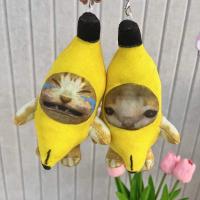 Colgante De Gato Banano Divertido Y Creativo Muñeco Bolsa Para Parejas Regalo Para Novias Llavero De Gato Banano - details 1