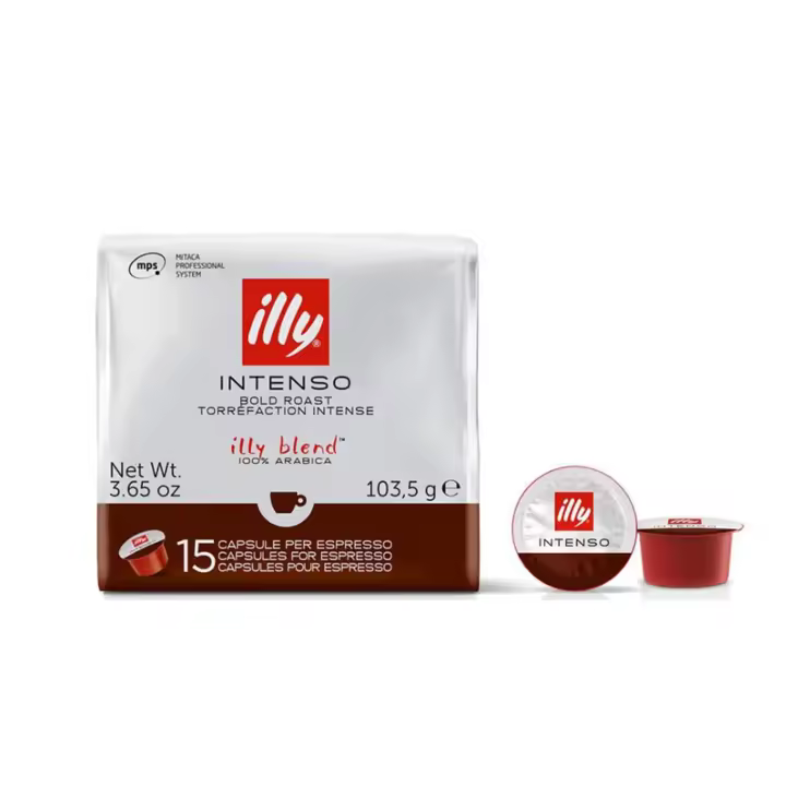 Café cápsula Illy MPS Intenso, 15 cápsulas - 1