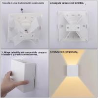 Lámpara De Pared Exterior LED Ajustable Y Con Flujo De Luz Variable Impermeable Iluminación Para Porche Balcones Villas Jardines - details 12