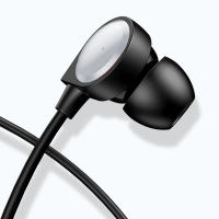 TEMCO Auriculares Intrauditivos EA07 Con Cable 1.2m y Microfono en el Cable, Almohadilla de Silicona, Dispone Negro y Blanco, Auriculares para Movil, Tablet, Ordenador, Portatil, MP3, Play. Auricular Ergonomico con Experiencia en Bajo Extra. - details 1
