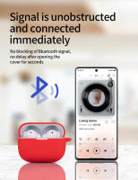 Carcasa Protectora De Silicona Para Realme Buds T300 Con Llavero Estuche De Accesorios Para Auriculares Material De Silicona - details 10