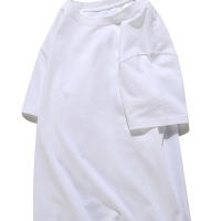 Camiseta De Algodón 100% De 220 Gsm Para Hombre Estilo Clásico Y Hip Hop Veraniega Manga Corta Oversized Para El Día - details 12