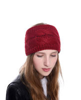 Diadema De Punto Para Mujer Invierno Cálido Lana Tejida Calentador De Orejas Cross Knot Turban Accesorios De Cabello Unisex - details 24