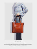 Bolso De Hombro Para Mujer Zency De Cuero Genuino De Alta Calidad Lujo Diseñador Gran Capacidad Bolso De Mano OL Tote De Cuero Vacío - details 4