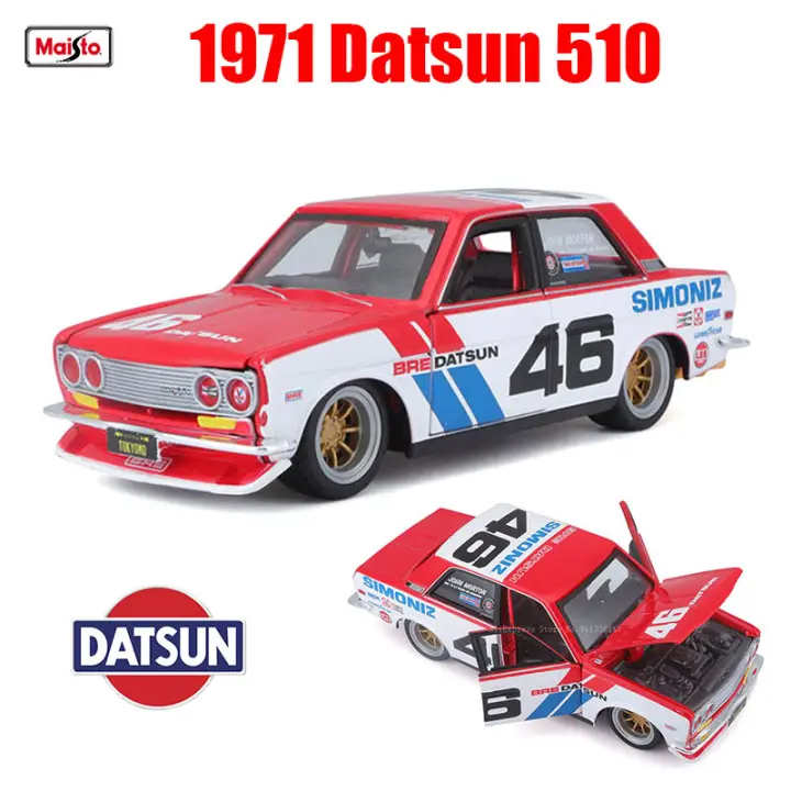 Modelo De Coche De Colección Maisto 1:24 Datsun 510 JD Edición Drift Aleación De Metal Juguete De Precisión Estática Para Adultos Y Niños - 1