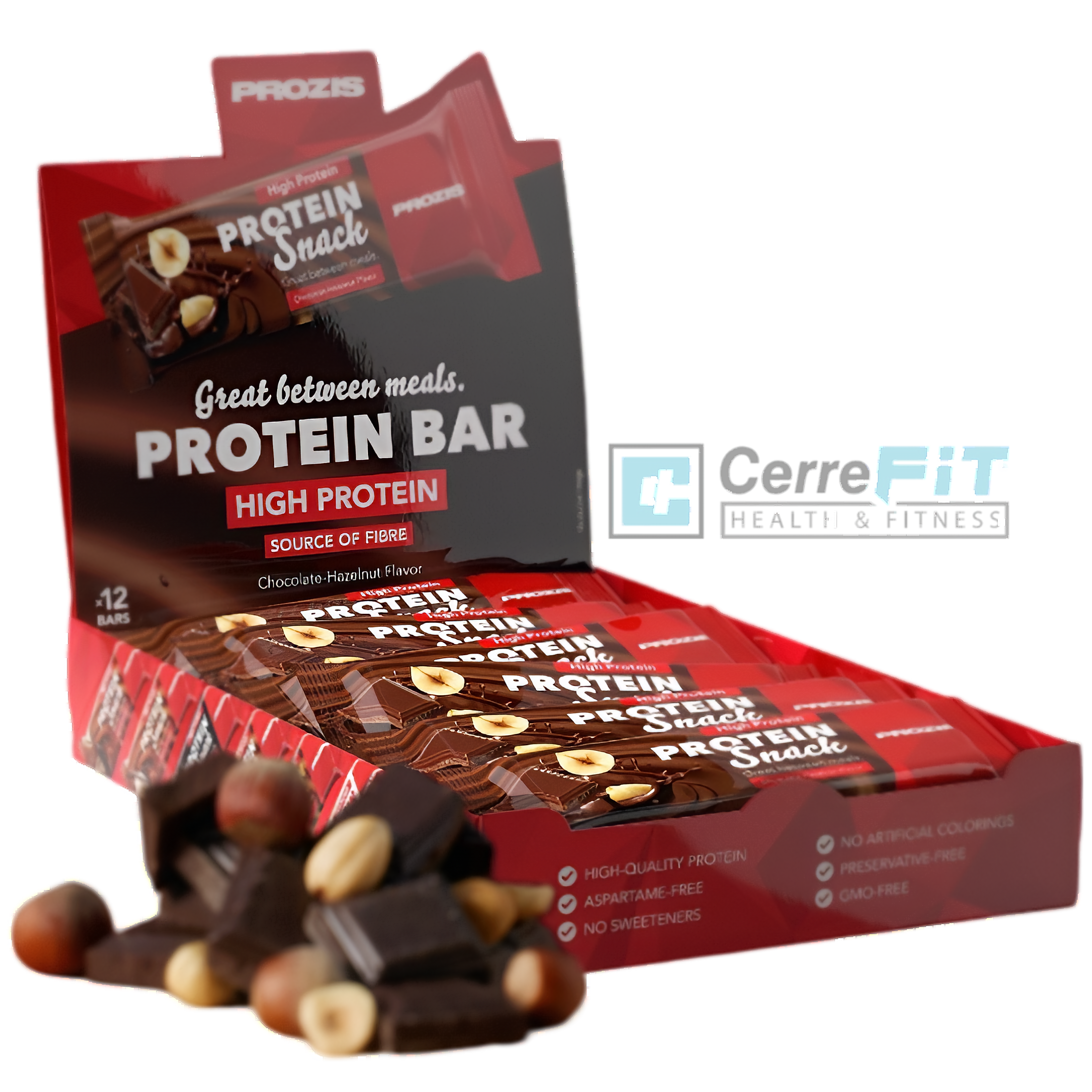 12X PROTEIN SNACK (12X30G) - Prozis  Bajas en azúcares  Alta en proteína  Deliciosos sabores  Nutritiva