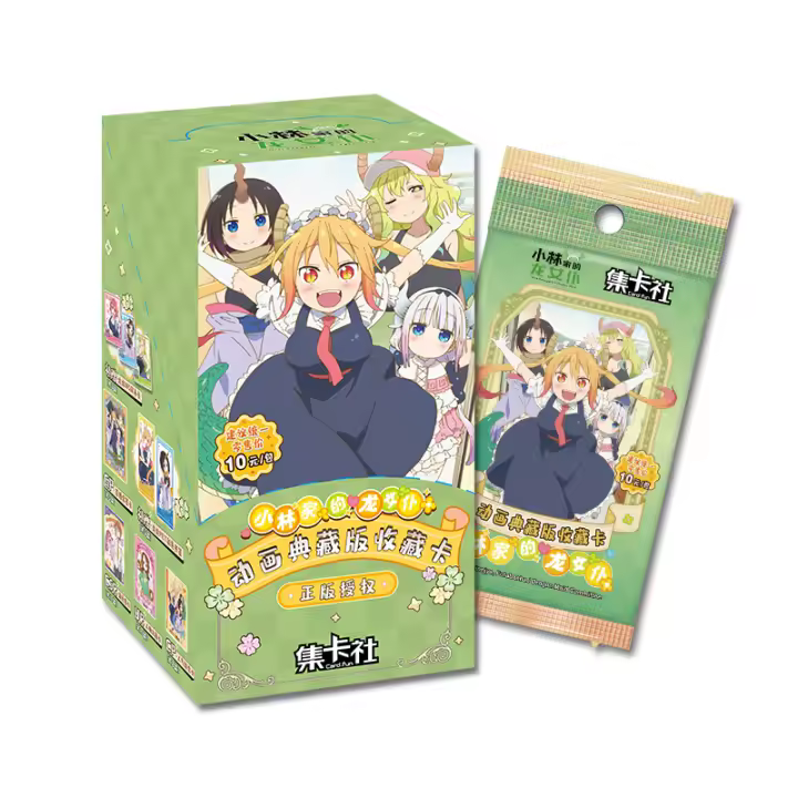 10 Packs De Tarjetas De Colección Interactivas CARDFUN Miss Kobayashi's Dragon Maid Juego De Trading Para Fans De Anime Edad Recomendada 12+ - 1