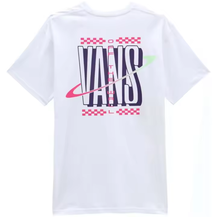 Camiseta de Manga Corta Vans Ringed Logo para hombre en color blanco - 1