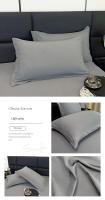 Funda De Cojín Decorativa Estilo Envelope 2pcs/1pc Color Blanco Gris Caqui Sólido Para Hogar Y Cuerpo Tamaño 48x74cm - details 3