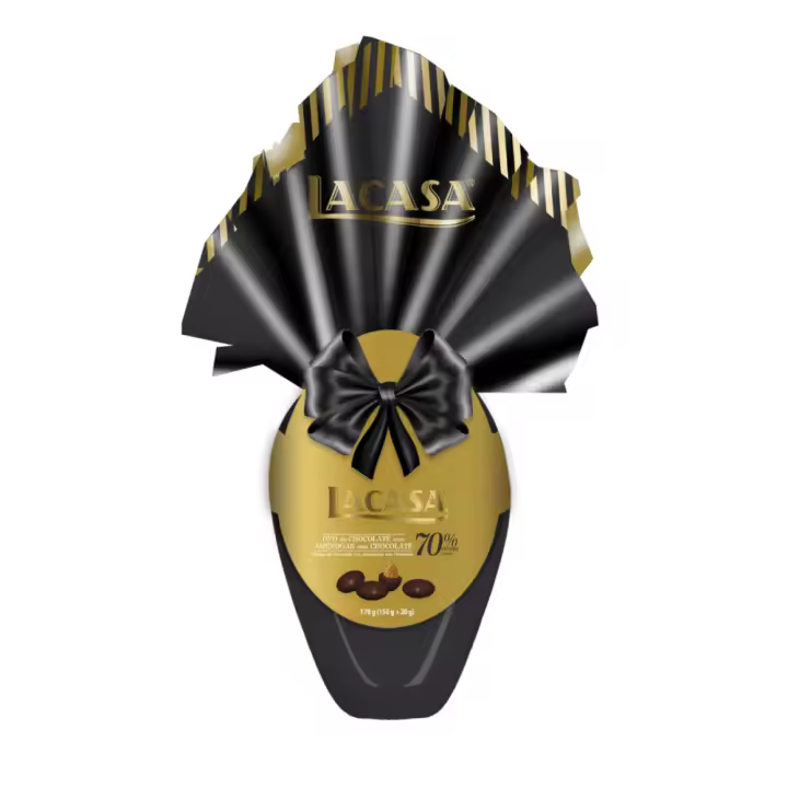 Huevo de Pascua Lacasa Chocolate 70% cacao · 170 g. - 1