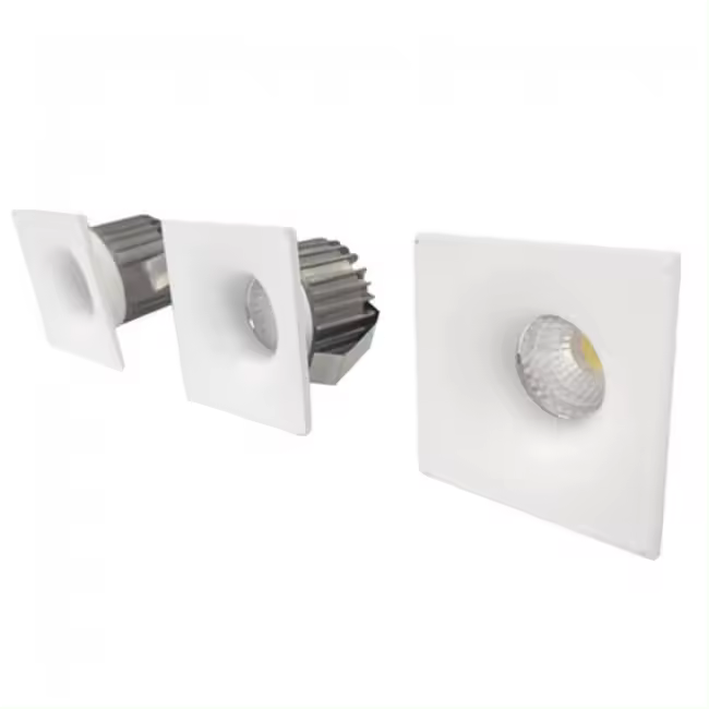 Wonderlamp Kit 3 focos cuadrados LED (3x3W) - 1