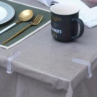 10pcs Clip De Tela Transparente Antideslizante Para Mesa Dispositivo De Fijación De Borde Plástico Utensilio Doméstico - details 1
