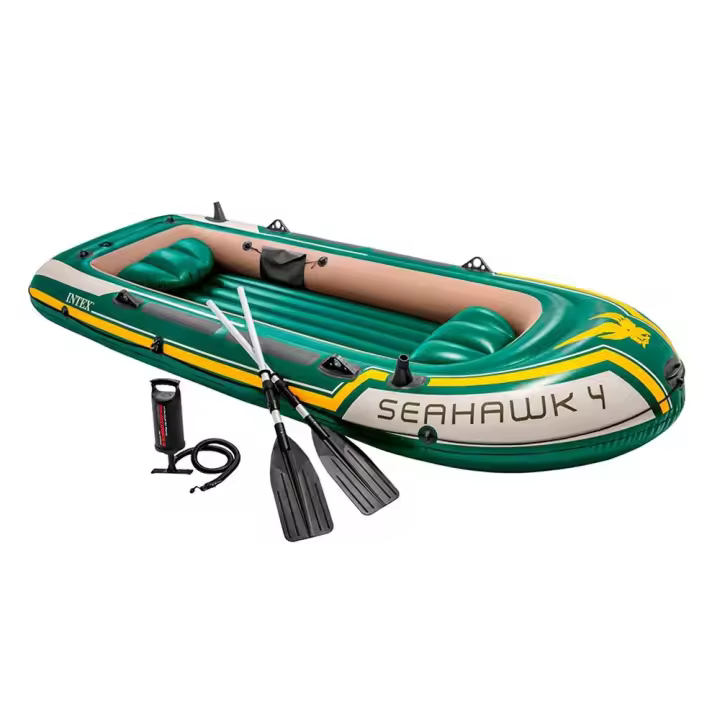 Intex Barco Inflable Seahawk 4 Gris Embarcaciones - 1