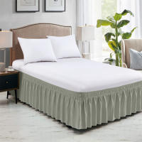Envolvente Sábana De Cama Con Volantes Fácil De Ajustar Antiarrugas Lavable Resistente Al Desvanecimiento Decoración Para Hogar Para Rey Queen Twin - details 7