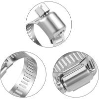 Kit De 20/60 Piezas De Tornillos De Tubo Ajustables En Acero Inoxidable Para Fontanería Swivel Metal Fuel Hose Clamp 1/4''-1-1/2'' (6-38mm) - details 3