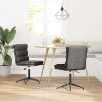 vidaXL Sillas de comedor 2 unidades cuero sintético en color Marrón/marrón brillante/Negro y más | cómodas modernas ergonómicas para comedor cocina salón hogar - details 2