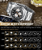 Reloj De Cuarzo Para Hombre MINI FOCUS 0601 Estilo Retro Clásico Con Calendar Y Luz Resistente Al Agua Cronógrafo Elegante Para Negocios - details 8