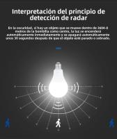 4PCS Lámpara LED Sensor De Movimiento Radar 20W 18W 15W 12W E27 Para Trabajar De Noche En Sala De Estar Pasillo De Escaleras - details 5