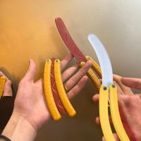 Modelo De Cuchillo 3D Imprimible Con Diseño De Hot Dog Mariposa Plátano Y Radicchio Juguete De Descompresión Para Estudiantes Regalo - details 0