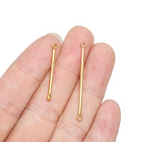 10pcs Conectores De Barra De Acero Inoxidable 20mm 30mm Color Oro Para Creación De Joyas Pendientes DIY Y Collares Componentes - details 1
