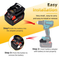 Adaptador De Batería DM18M Para Milwaukee Dewalt Makita Conversión De Batería 20V a 18V Accesorio De Batería Para Herramientas Eléctricas - details 7