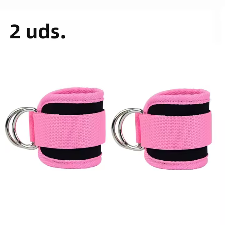 Amarres De Tobillo Con Dos Puños D-Ring Para Ejercicios De Glúteos Piernas Y Abdomen Entrenamiento De Fuerza Equipo De Gimnasio De Alta Resistencia - 1