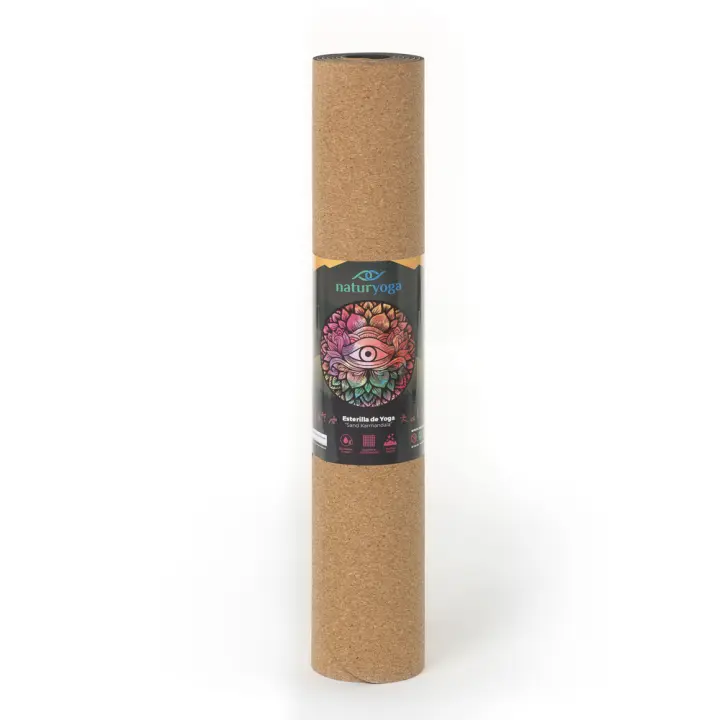 Naturyoga l Esterilla de Yoga Premium de Corcho Sand Karmandala l Corcho Natural l Antibacteriana l Antideslizante - 1