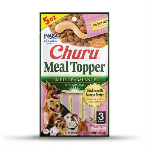 Churu Meal Topper DOG Pollo y Salmón (12x4x14gr) - 1