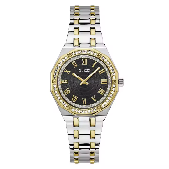Reloj GUESS Desire analógico de cuarzo con esfera negra para mujer GW0770L4 - 1