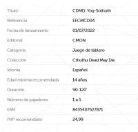 Cthulhu Death May Die Expansioón Yogsothoth Juego de mesa - details 1