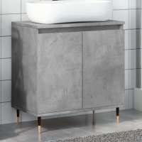 vidaXL Armario de baño madera de ingeniería gris hormigón 58x33x60 cm - details 0
