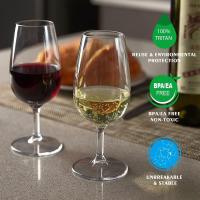 MICHLEY Vaso De Vino De Plástico Tritan Eco-amigable Inquebrantable Para Fiesta Familiar Y Bar 2/4 Piezas Transparentes Reutilizables - details 2