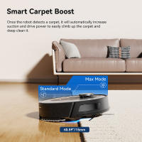Proscenic Q8 MAX Robot Aspirador 4200 Pa, Navegación LiDAR, Autovaciado de Polvo, Autonomía 200 Min, Ideal para Hogares Grandes y con Mascotas, Control por Amazon Alexa, Google Home, Siri, IFTTT - details 6