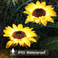 Lámpara Solar LED En Forma De Girasol Iluminación Decorativa Para Jardín Impermeable Luz De Paisaje Para Decoración De Hogar - details 6