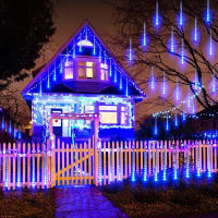 1pc Luz De Lluvia De Meteoros LED 50CM Impermeable Para Decoración De Jardín Navidad Fiesta De Año Nuevo Con Luces De Hidrau - details 8