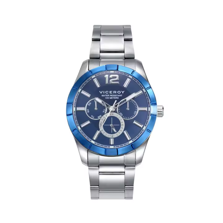 Reloj VICEROY Hombre Magnum 401333-35 - Acero Inoxidable con esfera azul - WR 100m - 1