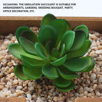12 Piezas De Mini Plantas De Suculentas Artificiales Para Decoración No Envasadas Colores Aleatorios Para Jardín Al Aire Libre Y Fiestas - details 5