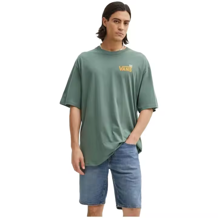 Camisetas De Manga Corta Vans para Hombre en color Verde - 1