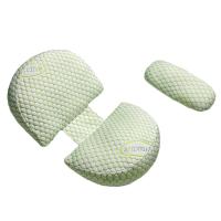 Almohada de embarazo en forma de U con soporte abdominal para dormir de lado dure el embarazo,Tamaño ajustable, extraible. - details 2