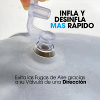 2 Kit Almohada Hinchable Viaje Cuello Avion - Cojin Inflable Cervical Avión para Viaje con Antifaz y Tapones - Collarin Cervical Inflable Cervicales y Reposa Cuello - Cojín Dormir - Travel - details 2