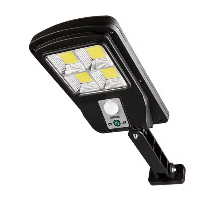 Farola Lámpara solar LED exterior con sensor de movimiento | Luz solar independiente de 15W para pared | Resistente al agua | Exterior, jardín y patio | Sin necesidad de electricidad [Clase de eficiencia energética A++] - 1