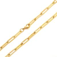 Collar De Cadena De Enlace Moda Caliente Para Mujer Y Hombre Acero Inoxidable Color Oro Joyería Regalo Estilo Trendy - details 3