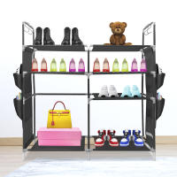 Zapatero Metálico Modular Nyana Home Hasta 21 Pares 95x90x27cm - Organización Calzado y Zapatos - Ahorro de Espacio - Diseño Moderno Resistente - details 0