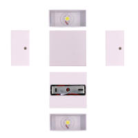 Lámpara De Pared LED 6W/12W Impermeable IP65 Para Jardín Patio Decoración Interior Luz De Noche Aluminio AC110V 220V Moderna - details 13
