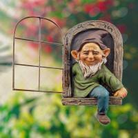 Ejecutivo De Navidad En La Puerta / Ventana Adorno De Árbol Pecador Gnome Jardín Estatua Decoración De Arbolado - details 1