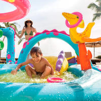 Centro juegos hinchable INTEX dinosaurio 302x229x112 cm - 280 l - details 2