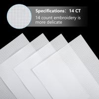 1-4Pcs Telas De Lata De Plástico Para Bordado 14Count Tela De Malla Para Bordado a Mano Y Artesanía DIY Telas De Canvas Para Cruz - details 0