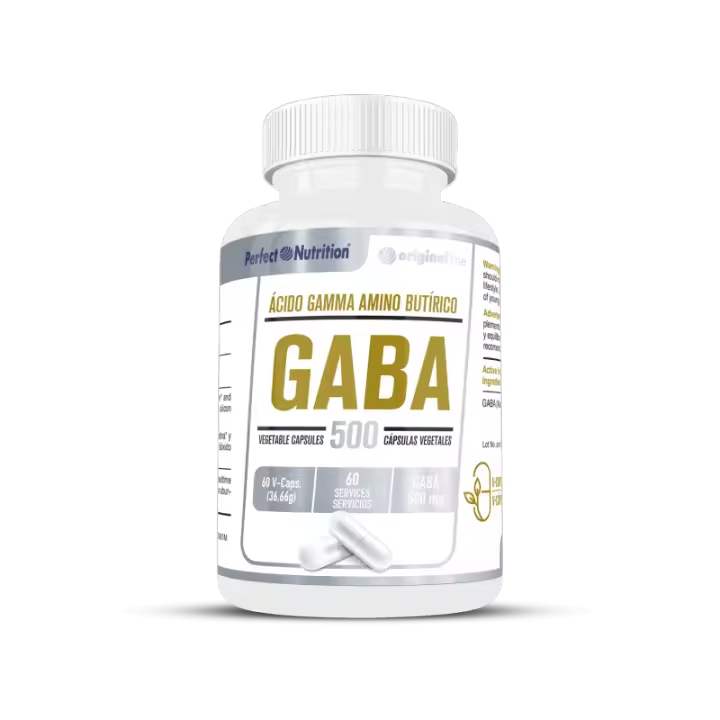 PERFECT NUTRITION - GABA *60 V-Caps* Complemento pensado para favorecer la relajación y ayudar a desconectar al final del día, apoyando un descanso nocturno más profundo y una mejor sensación de calma. - 1