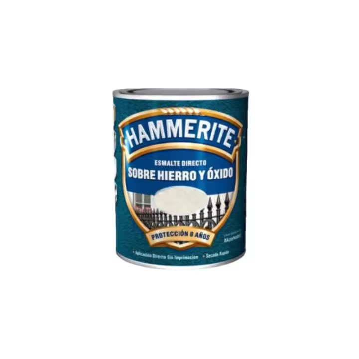 HAMMERITE-Esmalte Antioxidante Forja Blanco 2,5 L  Protección antióxido hasta 8 años - 1