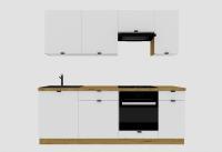 Cocina completas 220 cms color Blanco Mate ref-205A - details 0